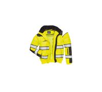 Genuine Portwest Triple Extra Large (XXXL) Yellow & Black Hi-Vis Bomber Jacket
