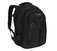 Genuine Power strong Laptop Backpack Rucksack School College Work Travel Bag-315 (Black)