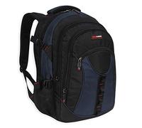 Genuine Power strong Laptop Backpack Rucksack School College Work Travel Bag-315 (Navy)