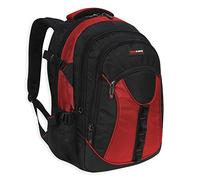 Genuine Power strong Laptop Backpack Rucksack School College Work Travel Bag-315 (Red)