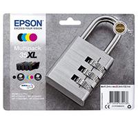 Genuine Printer Cartridges for Epson Workforce Pro WF-4720, WF-4725, WF-4730, WF-4740 including Ballpoint Pen (XL Multipack)