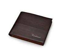 Genuine PU Leather Wallet Feurdanni Dark Brown Credit Card Money Purse SIM ID