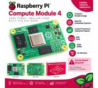 Raspberry Pi CM4 Compute Module 4 8GB RAM 16GB eMMC Industrial 55x40mm No WiFi