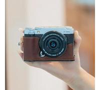Genuine Real Leather Camera Half Case For Fu ji Film X-M5 Protector Cover Bag (Brown Case Only)