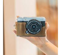 Genuine Real Leather Camera Half Case For Fu ji Film X-M5 Protector Cover Bag (Crazy Horse Case Only)