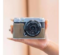 Genuine Real Leather Camera Half Case For Fu ji Film X-M5 Protector Cover Bag (Gray 2 Case Only)