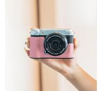 Genuine Real Leather Camera Half Case For Fu ji Film X-M5 Protector Cover Bag (Pink Case Only)