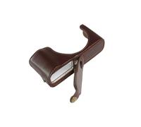Genuine Real Leather Half Camera Case Grip, for Panasonic LX100/LX100 Mark II(Real Leather Coffee)