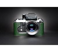 Genuine Real Leather Half Case Compatible With Nikon F2 F2A FA F Camera Cowhide Bag Cover (F2/F2A/F2AS,Green)