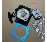 Genuine Recoil starter & Cup & gasket for Chainsaw BCH400 BCH 400 400T Chain saw pull start cog claw Emak # 61452042R(2 teeth starter)