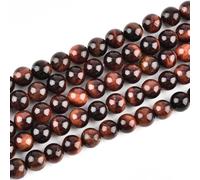 Genuine Red Tiger Eye Beads for Jewelry Making Gemstone Semi Precious Stone Round 12mm Strand 15"(31-32pcs)