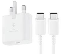 Genuine Samsung 25W Super Fast Charger Plug USB-C To Type C Cable 1m