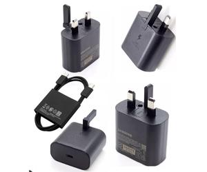 Genuine Samsung 25W Super Fast Charger Plug USB-C To Type C Cable 1m