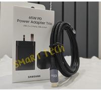 Genuine Samsung 65W Super Fast Charger PD Power Adapter Plug Triple Port Trio