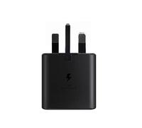 Genuine Samsung Charger 25W Super Fast UK Mains Plug USB-C and Cable In Black
