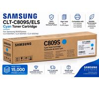 Genuine Samsung CLT-C809S Cyan Toner CLX-9201 CLX9251 CLX9301 A-