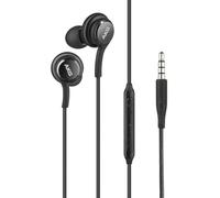 Genuine Samsung Earphones Tuned by AKG - black, Tangle Free Fabric Cable, Clear & Balanced Audio Tuned By AKG, In-Line Controls, EO-IG955