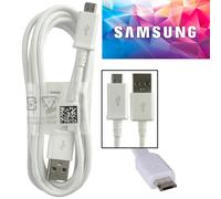 Genuine Samsung EPDG925UWZ White USB Data Cable for Galaxy S2-S7, A5 (2016), J5/J7 & Other Micro USB Devices - 1.2m
