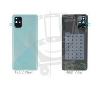 Genuine Samsung Galaxy A71 SM-A715 Blue Rear / Battery Cover with Adhesive - ...