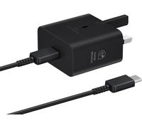 Genuine Samsung Galaxy Fast Adaptive UK Mains Wall Charger & Type C Cable For Samsung Galaxy A27 5G, A26 5G & More - Includes Braided Type C Cable