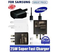 Genuine Samsung Galaxy S20 S21 FE S22+ S23 S24 S25 S26 25W Fast Charger & Cable