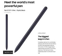 Genuine Samsung Galaxy Tab S7/S7+ (T870,T970) Stylus Pen Black - GH96-13642A