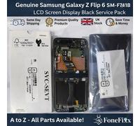 Genuine Samsung Galaxy Z Flip 6 SM-F741B LCD Screen Display Black Service Pack
