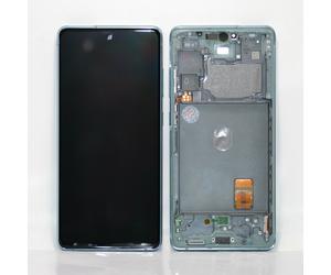 Genuine Samsung S20 FE 5G (G781B) LCD Assy +Frame Cloud Mint GH82-24215D