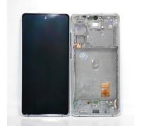 Genuine Samsung S20 FE 5G (G781B) LCD Assy +Frame Cloud White GH82-24215B