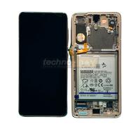 Genuine Samsung S21, S21 5G G990, G991B LCD Assy +Frame +Batt Violet GH82-24716B