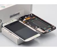 Genuine Samsung S6 Edge (SM-G925) LCD And Touch With frame in White -GH97-17162B