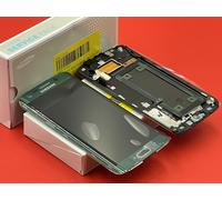 Genuine Samsung S6 Edge SM-G925 Lcd and Touchpad with Frame in Green-GH97-17162E