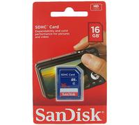Genuine Sandisk 16Gb Standard SD SDHC Memory Card - Class 4 High Speed SD Card