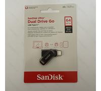 SanDisk Ultra Dual Drive Go USB flash drive 64 GB USB Type-A / USB Type-C 3.2 Gen 1 (3.1 Gen 1) Black