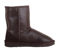 Genuine Sheepskin Ankle Boots with Reinforced Heel SNUGRUGS Chocolate 9