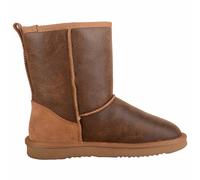 Genuine Sheepskin Ankle Boots with Reinforced Heel SNUGRUGS Dark Brown 12