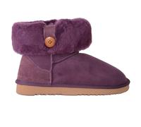 Genuine Sheepskin Outdoor Boots with Sheepskin Cuff SNUGRUGS Purple 6