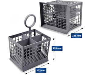 Genuine SIEMENS Dishwasher Cutlery Basket Grey Plastic 00093986 / 093986