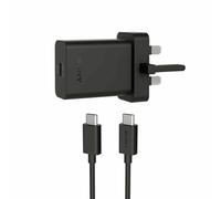 Genuine Sony 18W Fast Charge Plug OR USB-C To C Cable For Xperia 10 II / 10+ /XZ
