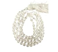 Genuine Sparcels Natural Sphatik Jaap Mala 108 Pure White Crystal Beads, Lab Certified AA++ Quality for Meditation Stress Reduction, and Enhanced With Spiritual Connection