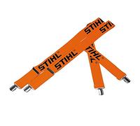 Genuine Stihl 110 cm Braces for Trousers with Metal Clips (Orange)
