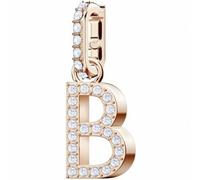 Genuine SWAROVSKI Charm Remix Letter "B" Rose Gold Plated 5440422