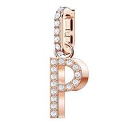 Genuine SWAROVSKI Charm Remix Letter "P" Rose Gold Plated 5437625