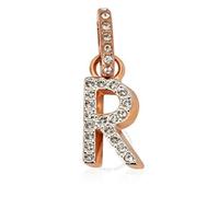 Genuine SWAROVSKI Charm Remix Letter "R" Rose Gold Plated 5437617