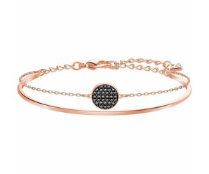 Genuine Swarovski Ginger bangle Grey, Rose gold-tone plated 5389046