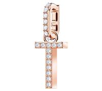 Genuine Swarovski Remix Charm Letter Letter T Pendant Rose Gold Plated 5437615