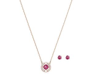 Genuine Swarovski Sparkling Dance Set Round, Red, SET 5480494