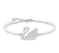 Genuine Swarovski Swan Bangle 5011990 Crystal Rhodium Clear