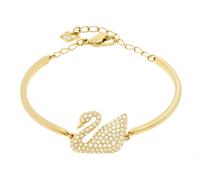 Genuine SWAROVSKI SWAN BANGLE 5083133 CRYSTAL GOLD PLATED