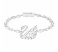 Genuine Swarovski Swan Lake Crystal Bracelet, White, Rhodium -5379947